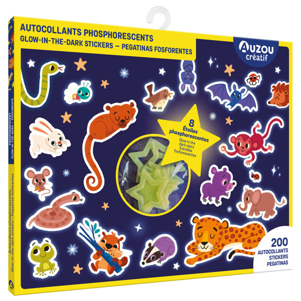 200 Stickers Fosforescenti