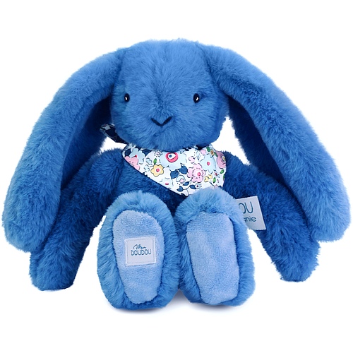 Peluche Coniglio Morbido Blu cm25