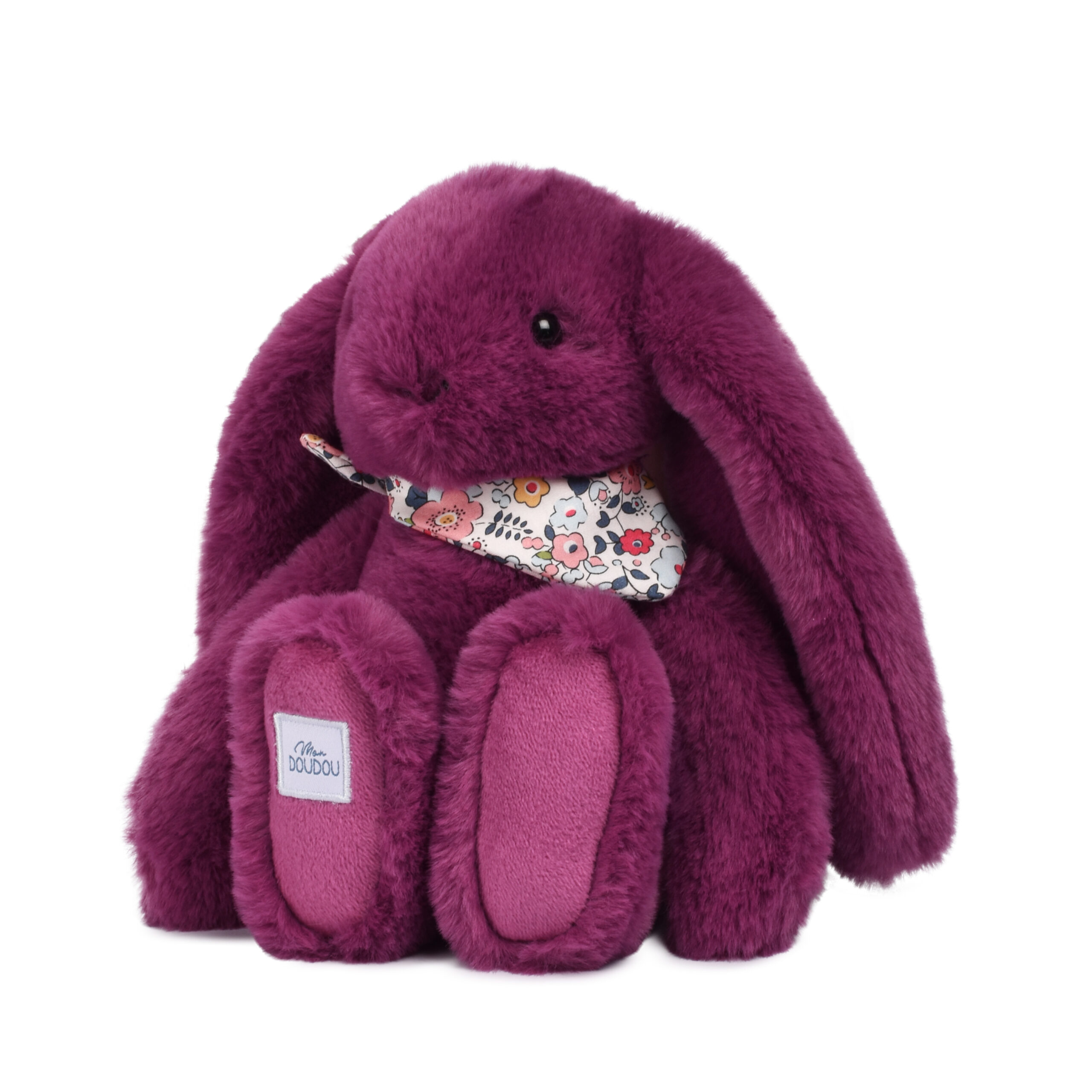 Peluche Coniglio Morbido Prugna cm25