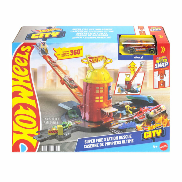 Hot Wheels - City - Super Fire Station Rescue - JHL95