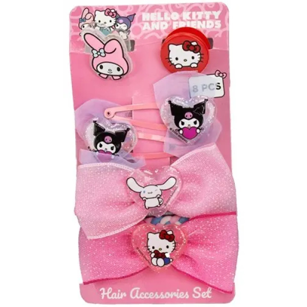 Accessori per Capelli - HELLO KITTY AND FRIENDS - 8 pezzi