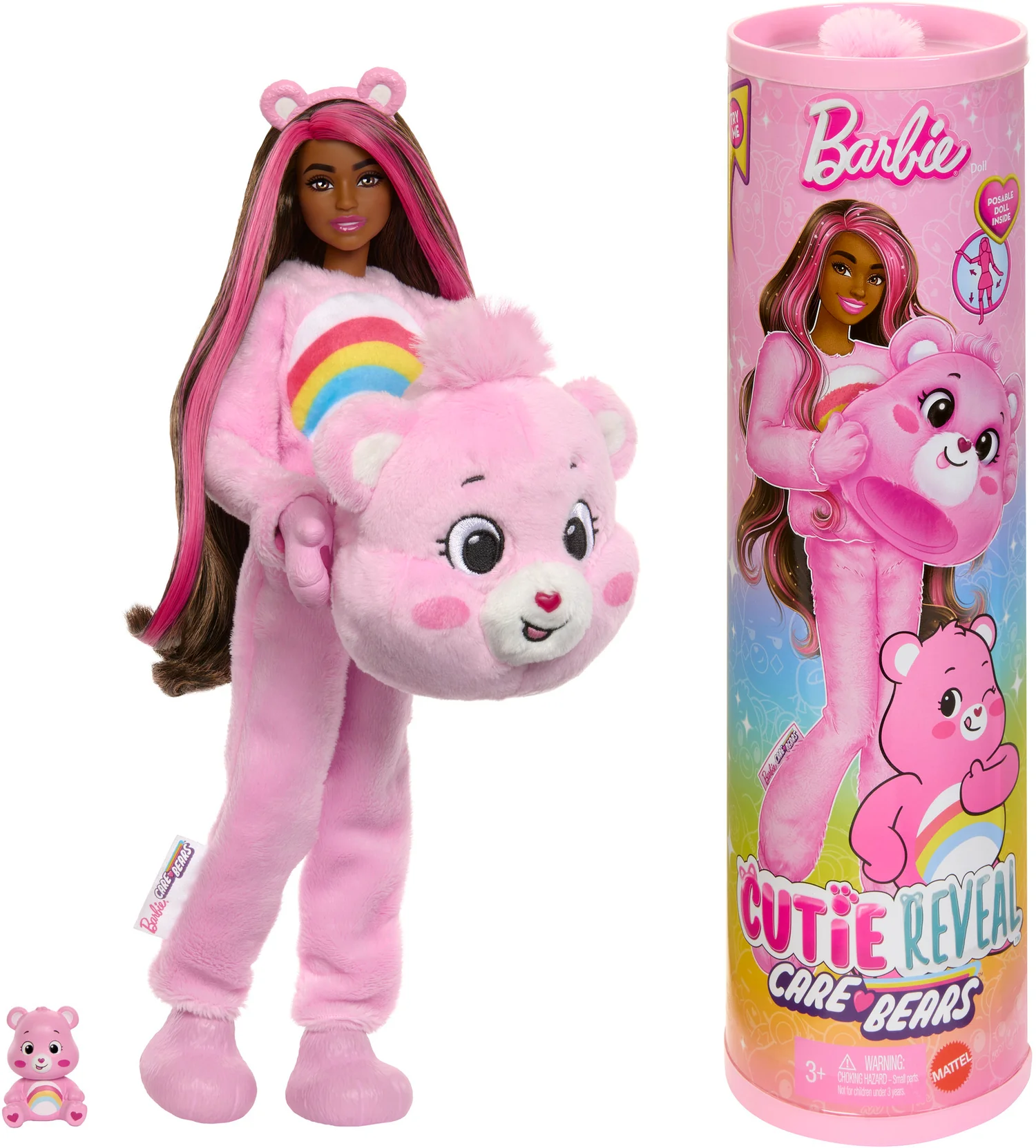 Barbie Cutie Reveal - CARE BEARS - ROSA - JCN95