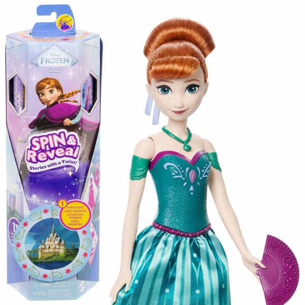 Disney Frozen Spin & Reveal - Anna con magiche sorprese! - JBG60