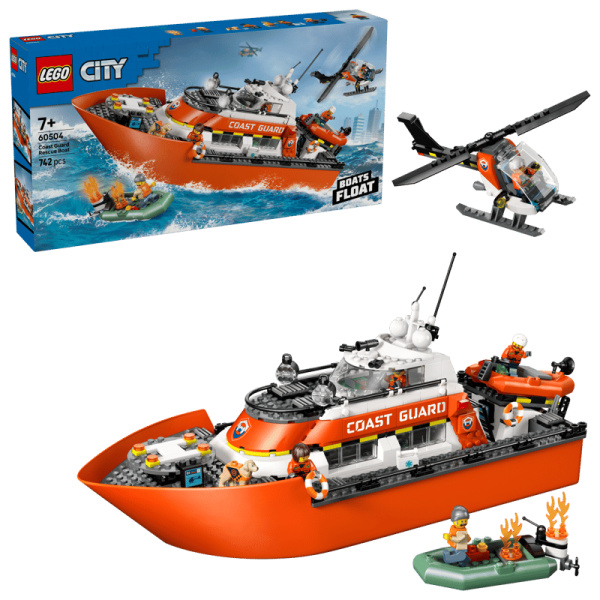 Lego 60504 Motoscafo di soccorso ed elicottero della Guardia Costiera