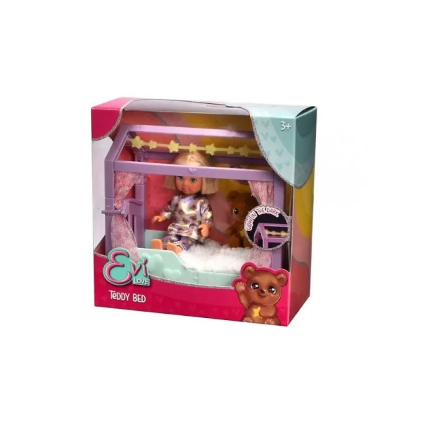 Evi Love con Lettino e Orsetto - Teddy Bed