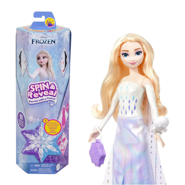 Disney Frozen Spin & Reveal - Elsa con magiche sorprese! - HTG25