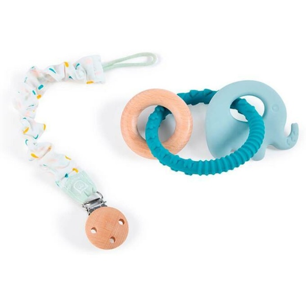 Anello in silicone e supporto per ciuccio 2 in 1 - Cucu