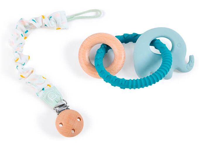 Anello in silicone e supporto per ciuccio 2 in 1 - Cucu
