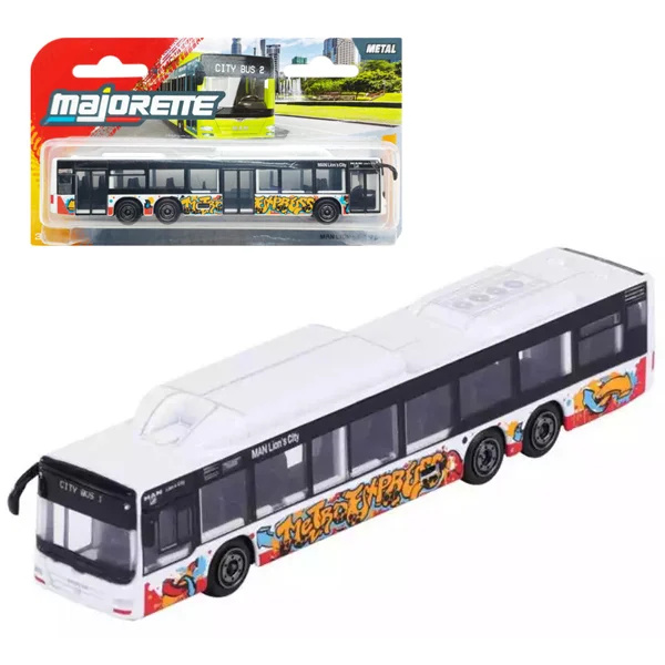 Majorette  - CITY BUS - Man Lion's City C - bianco