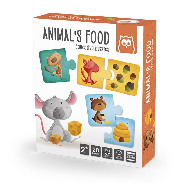 Puzzle Educativo - ANIMAL'S FOOD