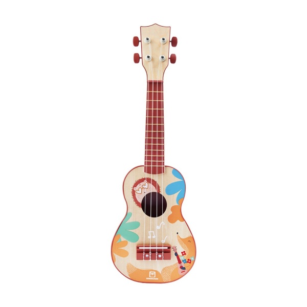 Ukulele realistico da 56 cm con 4 corde regolabili