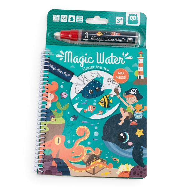 Libro di pittura ad acqua Magic water nel fondo del mare