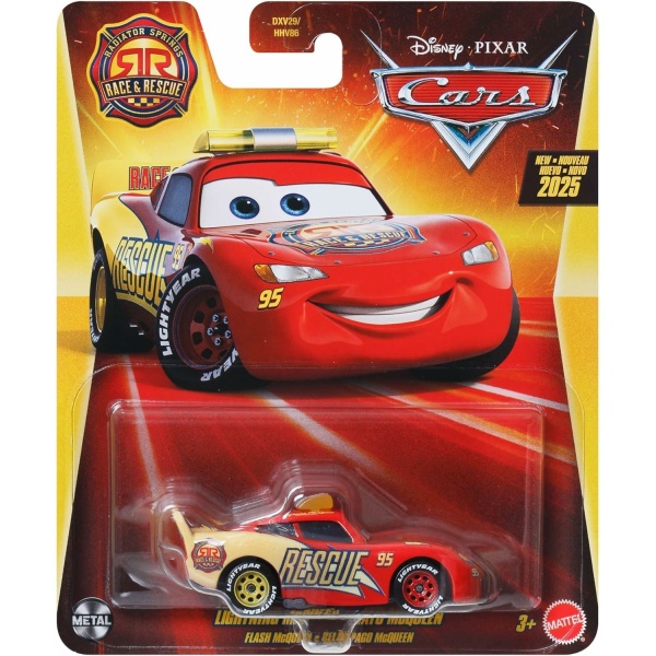 Cars - Race & Rescue - Lightning McQueen (Saetta) - Asst. DXV29 - JDG59