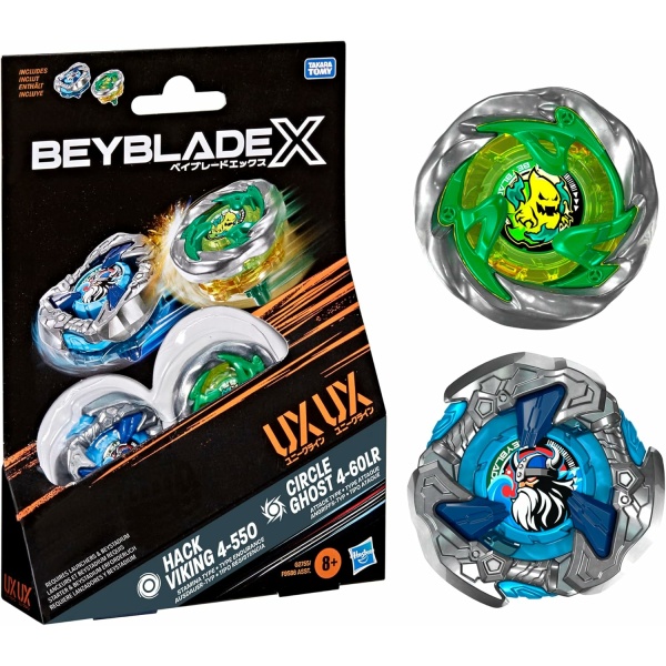 BeyBlade X -  Hack Viking 4-55O + Circle Ghost 4-60LR