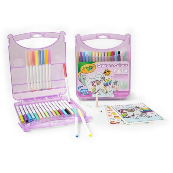 Set Valigetta Pennarelli Lavabili Supertips - Pastel