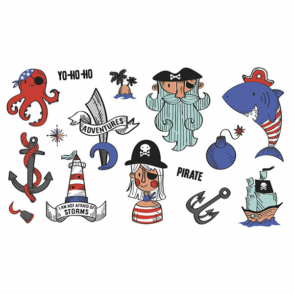 Kit tatuaggi pirata