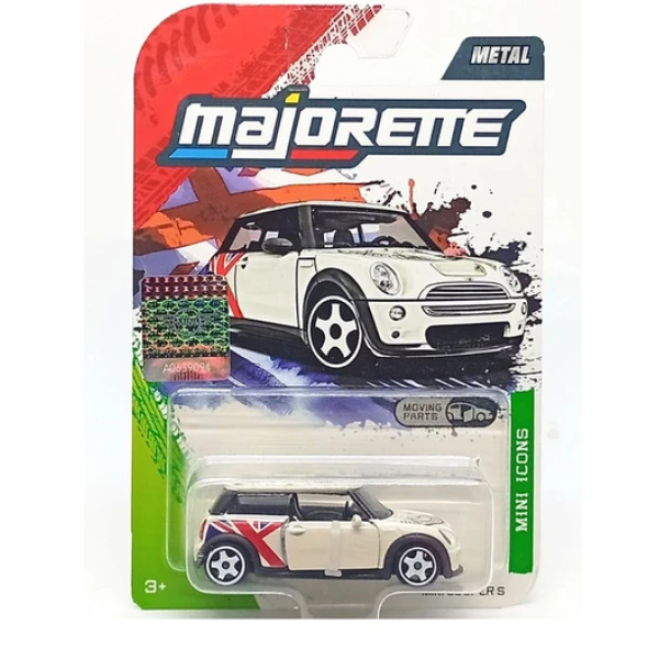 Majorette scala 1/64 - MINI PREMIUM- Mini Cooper S bianca
