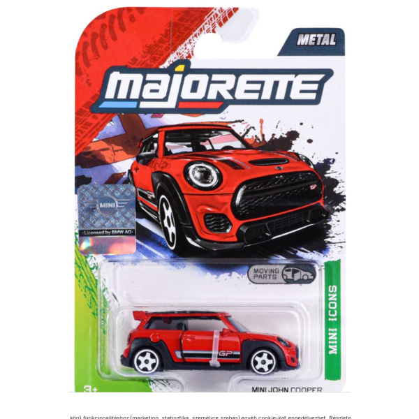 Majorette scala 1/64 - MINI PREMIUM- Mini John Cooper Works GP - rossa