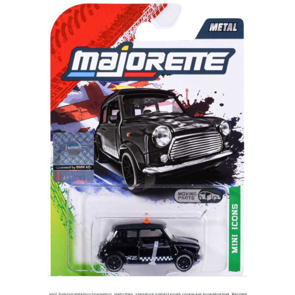 Majorette scala 1/64 - MINI PREMIUM- Mini Cooper 1.3I Taxi