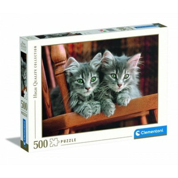 Puzzle 500 pezzi - Gattini Grigi