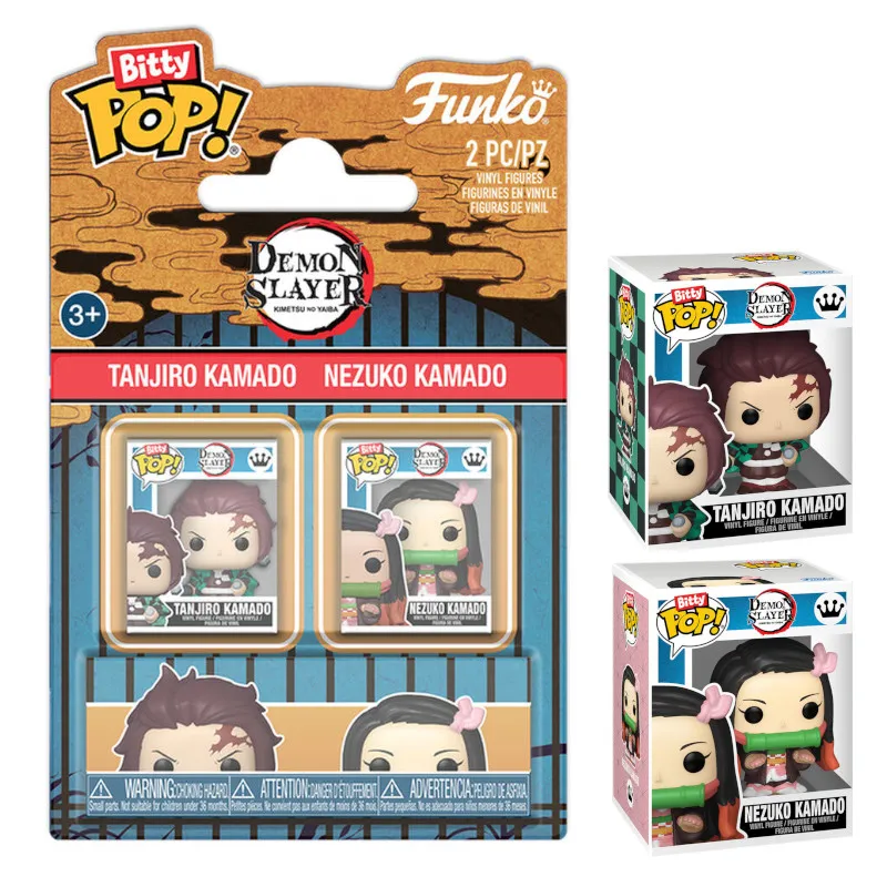 Funko Bitty Pop! Demon Slayer - Tanjiro Kamado & Nezuko kamado - immagine 2