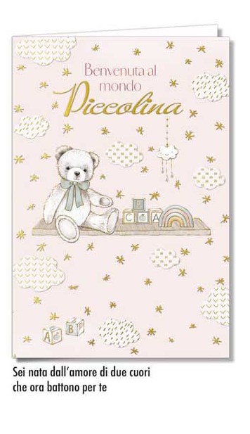 Biglietto – NASCITA  – ROSA