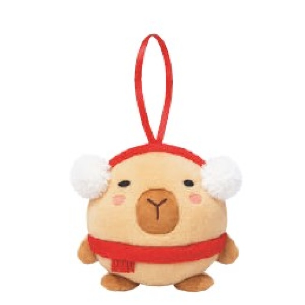 Peluche Pendente Capybara Natalizio