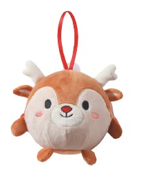 Peluche Pendente Renna Natalizio
