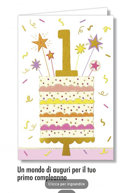 Biglietto - BUON COMPLEANNO - NUMERO 1 rosa