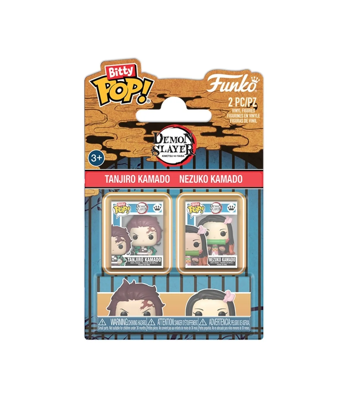 Funko Bitty Pop! Demon Slayer - Tanjiro Kamado & Nezuko kamado