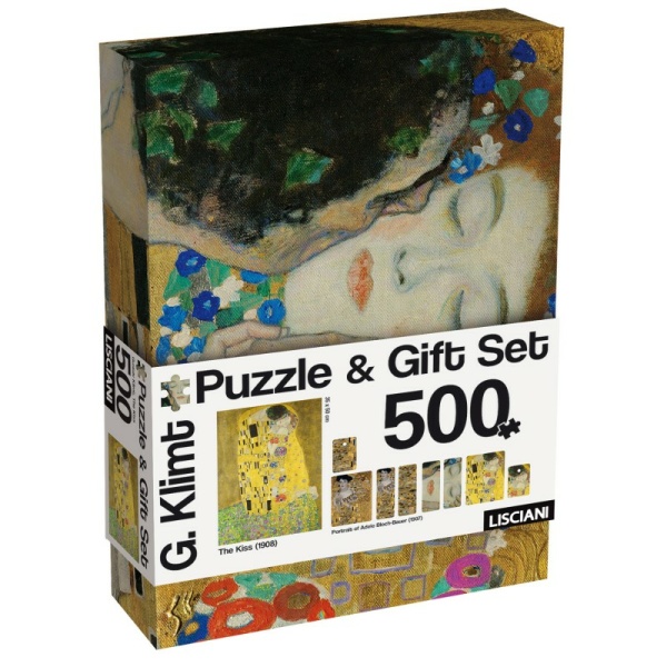 Puzzle 500 pezzi & Gift Set - Il Bacio - G.Klimt