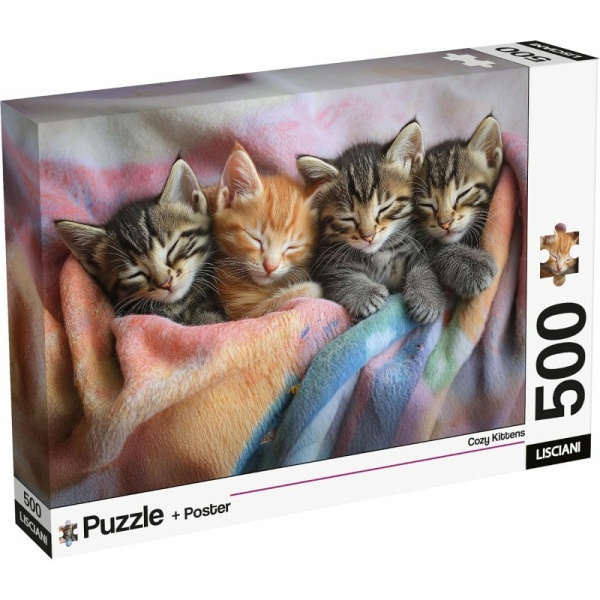 Puzzle 500 pezzi + poster - GATTINI