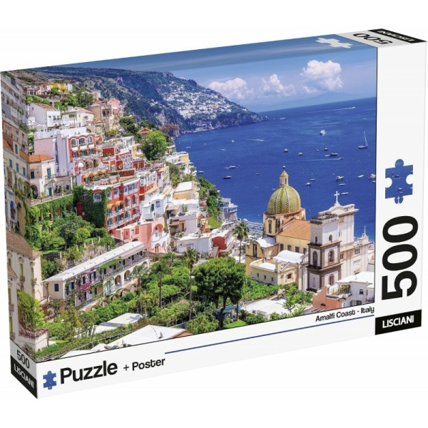 Puzzle 500 pezzi + poster - ITALY - AMALFI COAST